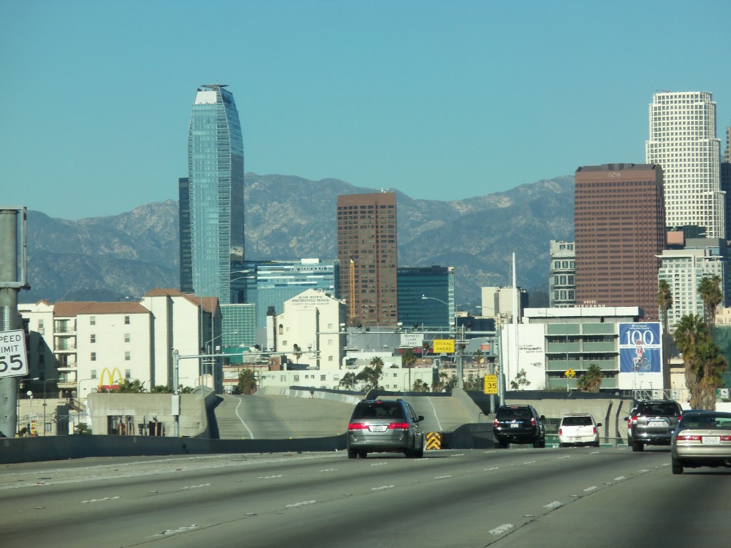 Downtown Los Angeles - Looking East from the 10.