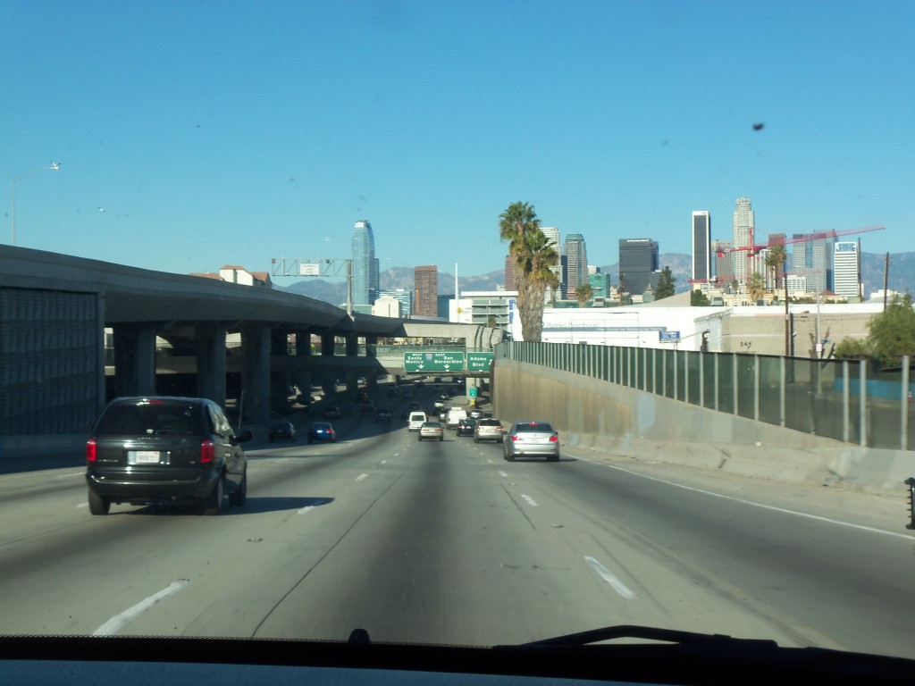 The 110 East through Downtown Los Angeles